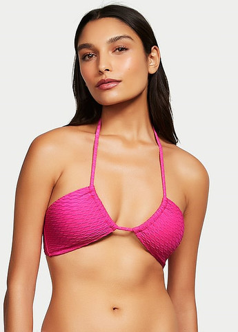 Розовый летний купальник (лиф, трусы) раздельный Victoria's Secret