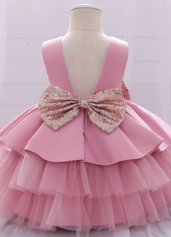 Розовое пышное платье No Brand (252304594)