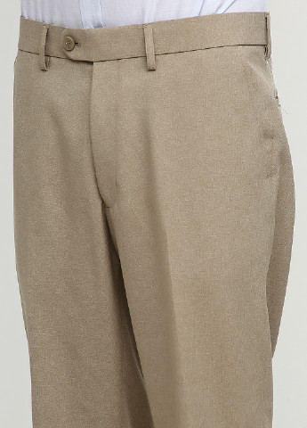 Бежевые классические демисезонные прямые брюки C&A