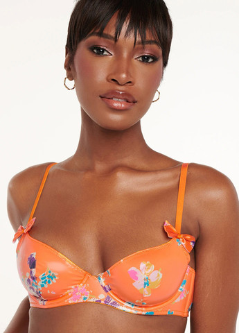 Помаранчевий балконет бюстгальтер Savage X Fenty з кісточками поліестер