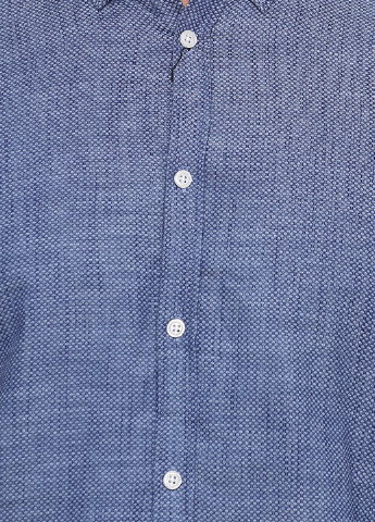 Синяя кэжуал рубашка в горошек Tailored Originals с длинным рукавом