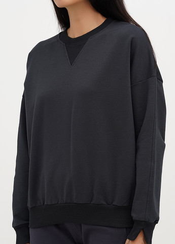 Сірий світшот оверсайз Malta однотонний без декору (329200586)