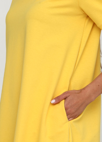 Желтое кэжуал платье а-силуэт Only Women однотонное
