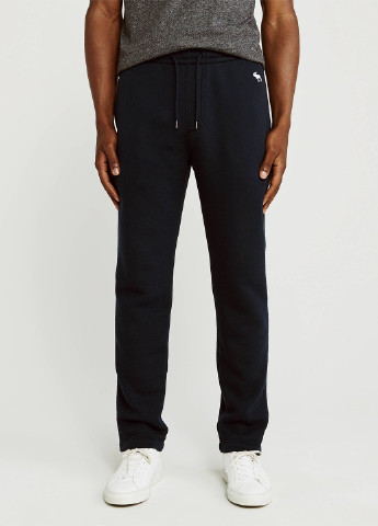 Темно-синие спортивные демисезонные прямые брюки Abercrombie & Fitch