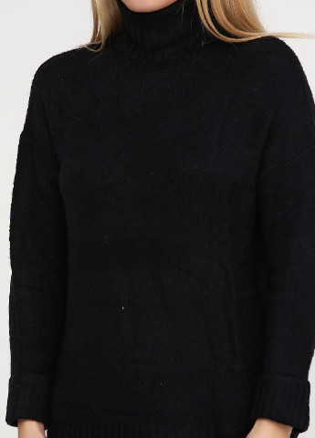 Черный демисезонный свитер хомут Terranova
