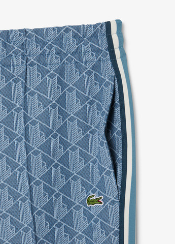 Голубые спортивные, кэжуал демисезонные прямые брюки Lacoste