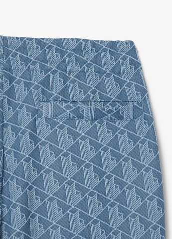 Голубые спортивные, кэжуал демисезонные прямые брюки Lacoste