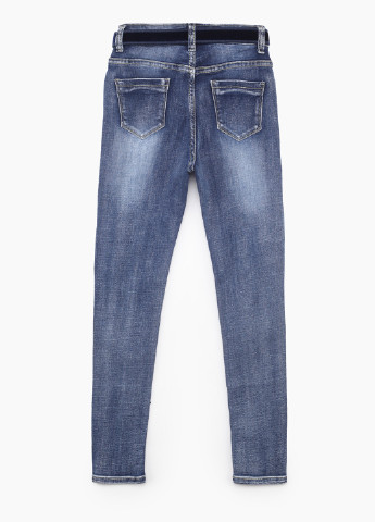 Синие демисезонные скинни джинсы Grace