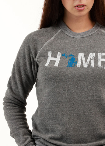 Серый свитшот Alternative надпись без декора (359854832)