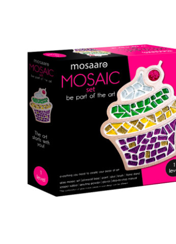 Стеклянная мозаика Cupcake. Кекс MA1006 Mosaaro (253876007)