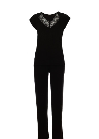 Черная всесезон пижама женская s черная 0212 Effetto