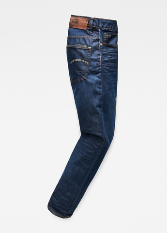 Темно-синие демисезонные зауженные джинсы G-Star