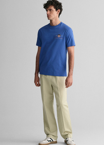 Темно-голубая футболка Gant