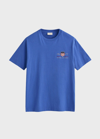 Темно-голубая футболка Gant