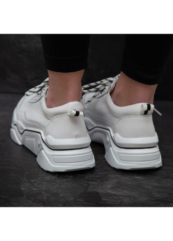 Білі осінні кросівки жіночі yam 2982 39 25 см білий Fashion