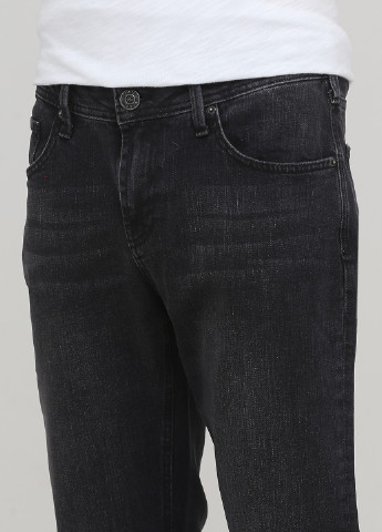 Графитовые демисезонные прямые джинсы Madoc Jeans