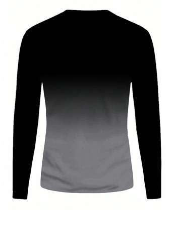 Лонгслів SHEIN малюнок чорний кежуали поліестер