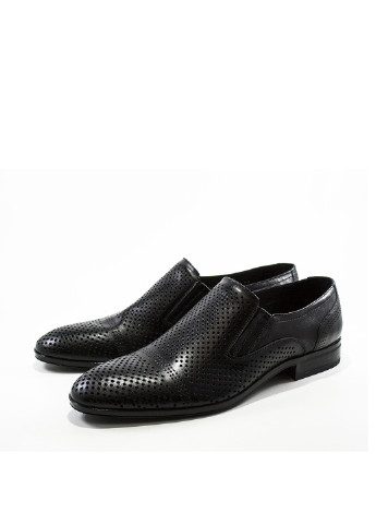 Кэжуал черные мужские украинские туфли Стептер без шнурков