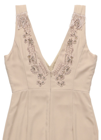 Бежевое кэжуал платье платье-майка Supertrash однотонное