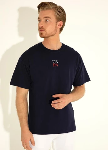 Темно-синя футболка U.S. Polo Assn.