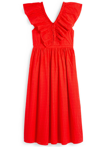 Червона кежуал сукня в стилі армпір C&A однотонна