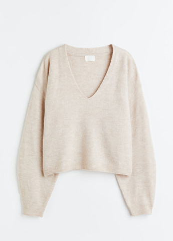 Бежевый демисезонный пуловер пуловер H&M