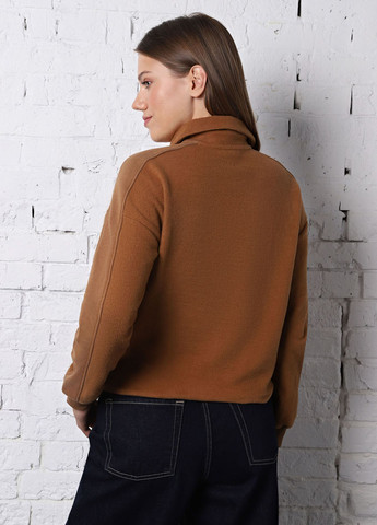 Світло-коричневий світшот Promin однотонний без декору (323777766)