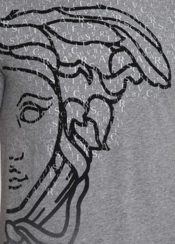 Серая футболка с коротким рукавом Versace