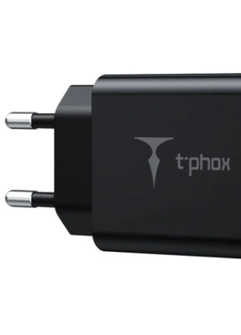 Зарядное устройство Mini 12W 2.4A + Lightning cable 1.2m (Black) (Mini(B)+Lightning) T-PHOX (216637793)