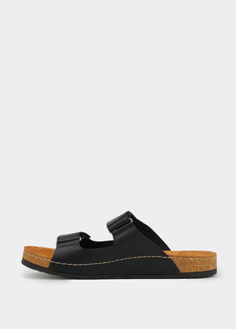 Черные кэжуал шлепанцы Braska