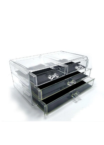 Організатор з дзеркалом, 13,5x 23,7x18,2 см Cosmetic Storage Box (197656956)