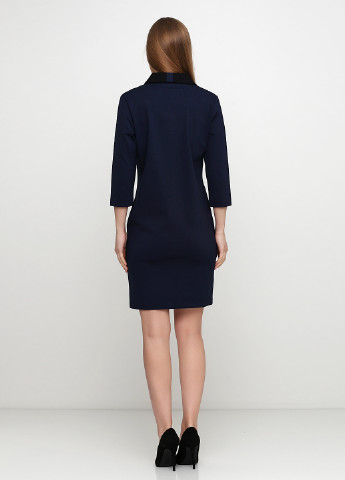 Темно-синее кэжуал платье футляр Winser London однотонное