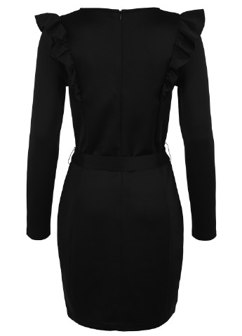 Черное кэжуал платье футляр LOVE REPUBLIC однотонное