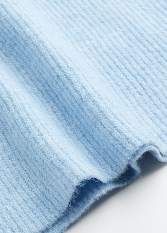 Голубое кэжуал сукня зимова с открытыми плечами H&M однотонное