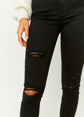 Джинси Basic Trousers - WOVEN HW SKINNY DESTROYED Tally Weijl - (228499682)