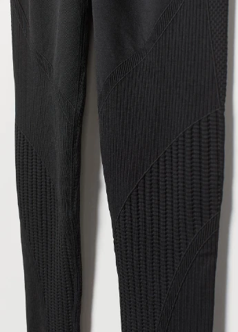 Черные демисезонные леггинсы H&M