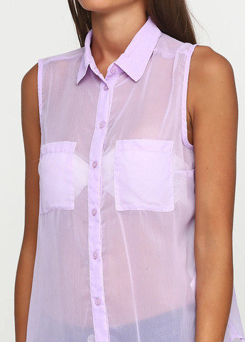 Сиреневая летняя блуза Terranova