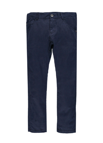 Синие кэжуал демисезонные брюки прямые MEK