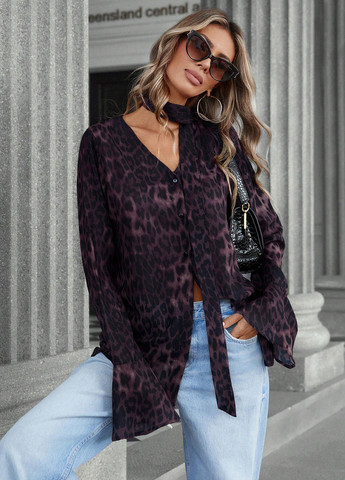 Фиолетовая блуза SHEIN