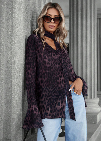 Фиолетовая блуза SHEIN