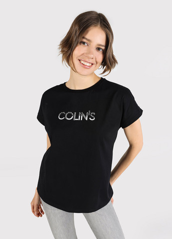 Черная летняя футболка Colin's