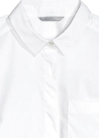 Белая классическая рубашка H&M