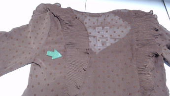 Коричневая блуза Stradivarius