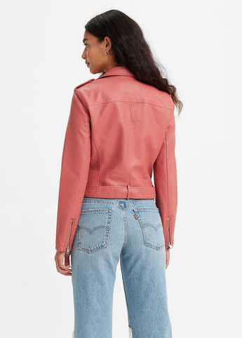 Розовая демисезонная куртка косуха Levi's