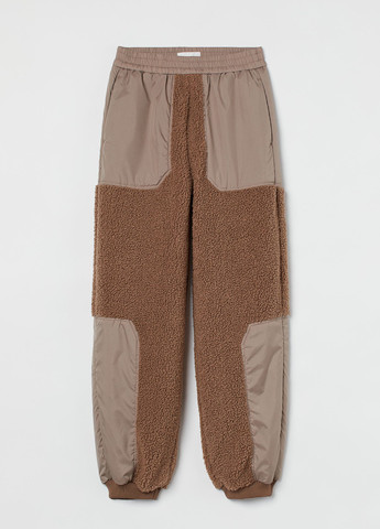 Светло-коричневые спортивные, кэжуал демисезонные джоггеры брюки H&M