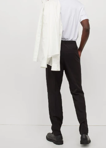 Черные демисезонные брюки H&M
