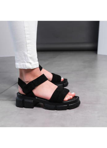 Женские повседневные сандалии Fashion черного цвета на ремешке