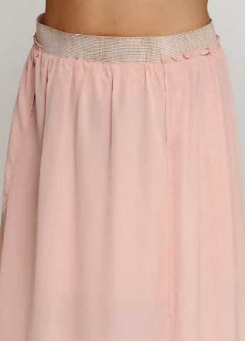 Розовая кэжуал однотонная юбка Mango а-силуэта (трапеция)