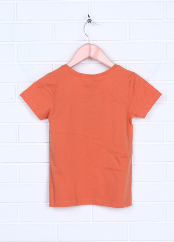 Терракотовая летняя футболка с коротким рукавом Mini Molly