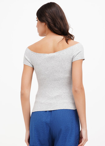 Светло-серая блуза Sassofono